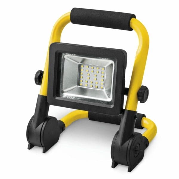 PROJETOR LED COM SUPORTE DOBRÁVEL MATEL IP65 20W FRIA