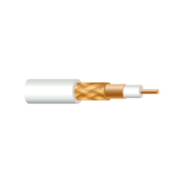 CABO COAXIAL TV/SAT BLINDADO BRANCO ONLEX 100% COBRE