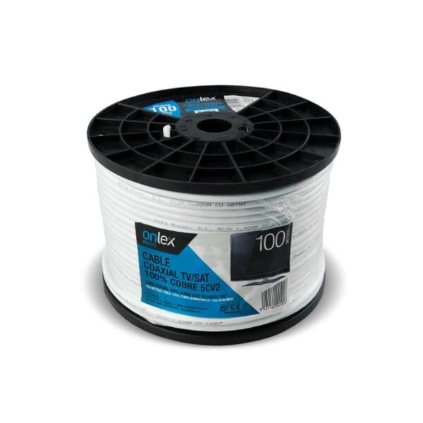 CABO COAXIAL TV/SAT BLINDADO BRANCO ONLEX 100% COBRE - Image 2