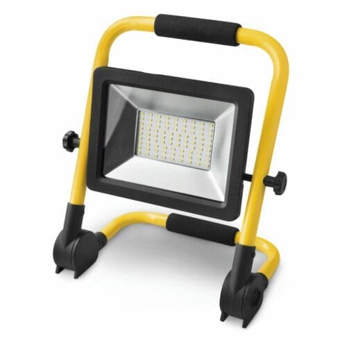 PROJETOR LED COM SUPORTE DOBRÁVEL MATEL IP65 30W FRIA