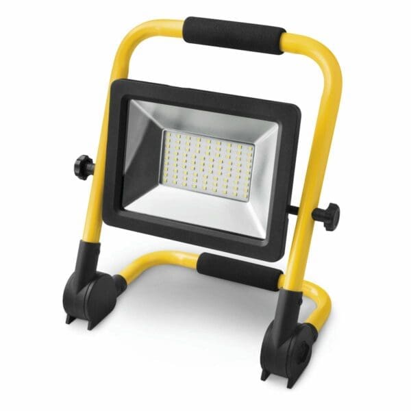PROJETOR LED COM SUPORTE DOBRÁVEL MATEL IP65 30W FRIA