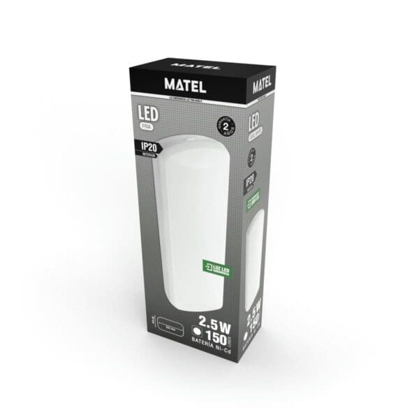 LUZ DE EMERGÊNCIA LED MATEL DE SUPERFÍCIE 2,5W 150LM - Image 2