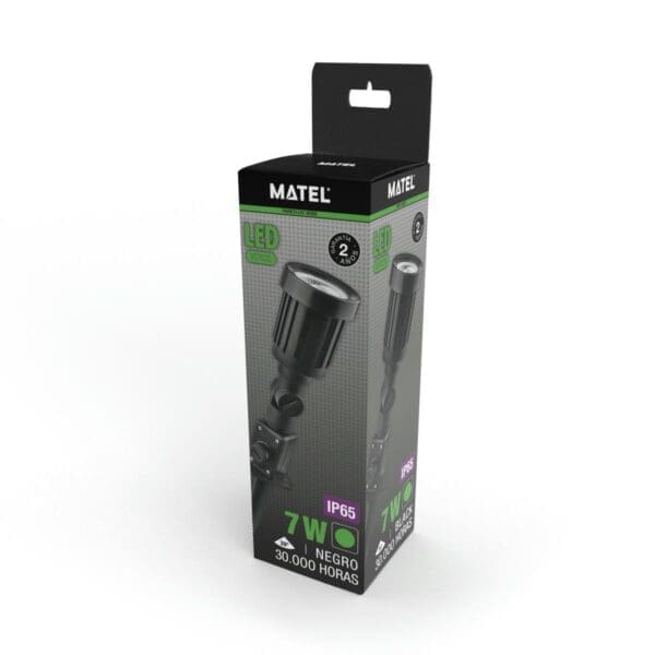 ESPIGA LED PARA JARDIM MATEL IP65 7W VERDE - Image 2