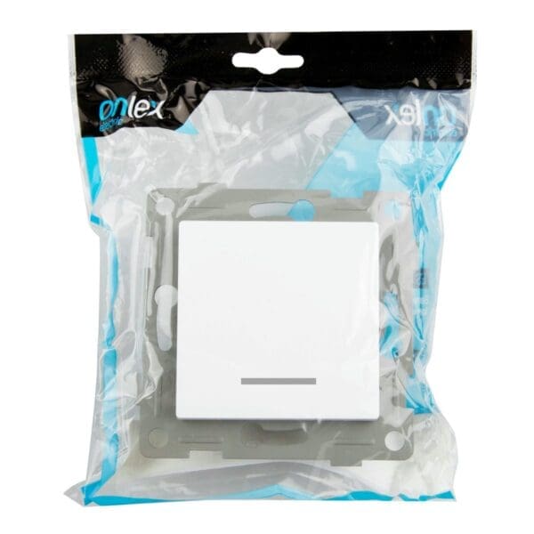 S-EMBUTIR BOTÃO LUMINOSO ONLEX BRANCO 10A 250V - Image 2