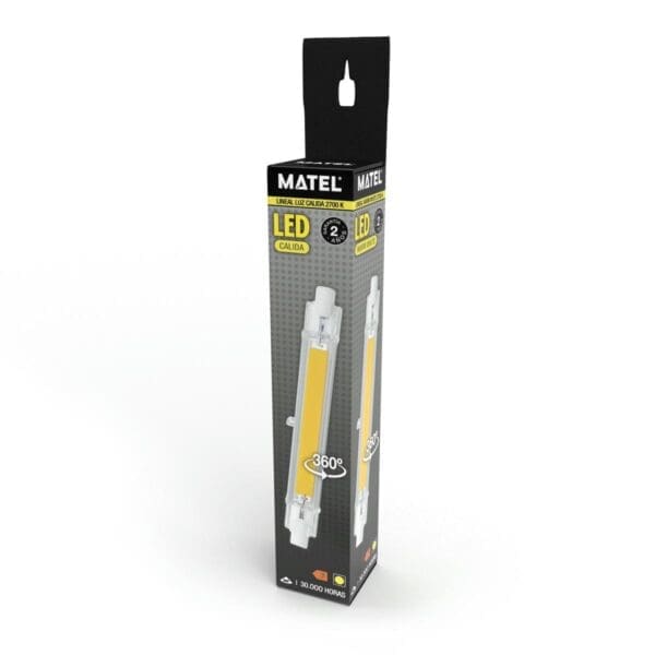 LÂMPADA LED COB LINEAR MATEL 14x78MM 5W QUENTE - Image 2