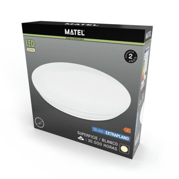 APLIQUE LED EXTRAPLANO MATEL REDONDO 12W NEUTRA - Image 2