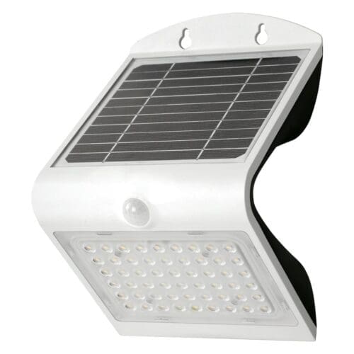 APLIQUE LED SOLAR KORPASS COM SENSOR 4W BRANCO FRIA