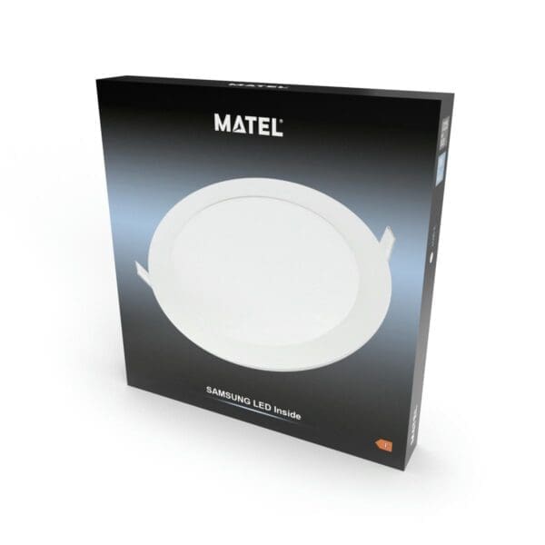 DOWNLIGHT LED MATEL REDONDO BRANCO 18W CHIP SAMSUNG LUZ FRIA - Image 2