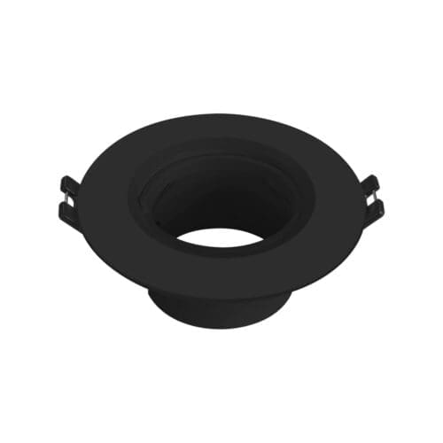 KIT ARO REDONDO MATEL FIXO PRETO 90MM
