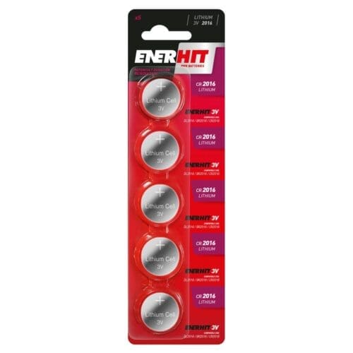 PILHA BOTÃO DE LÍTIO ENERHIT 3V CR-2016
