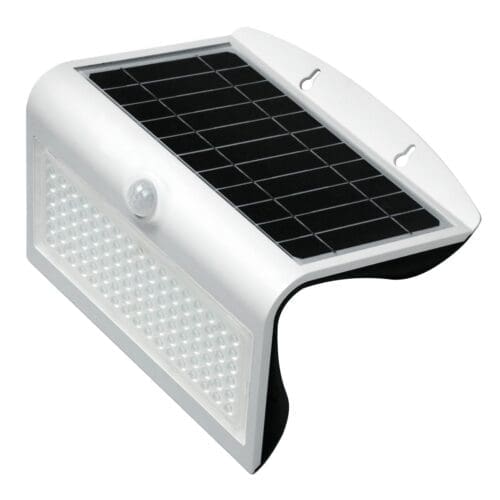 APLIQUE LED SOLAR KORPASS COM SENSOR 8W BRANCO FRIA