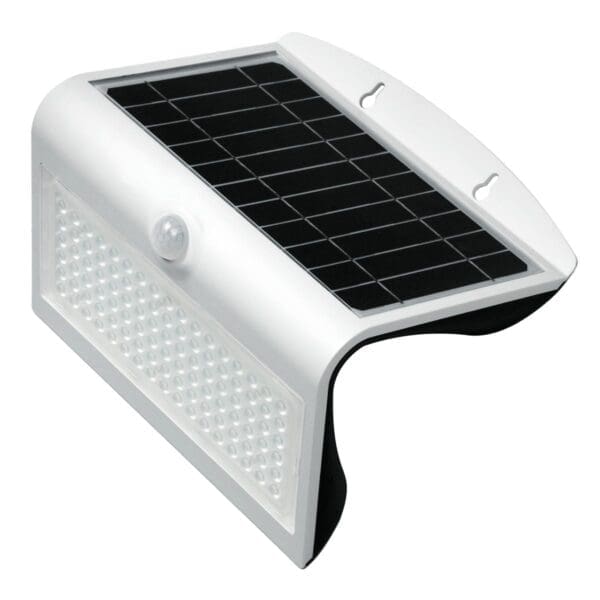 APLIQUE LED SOLAR KORPASS COM SENSOR 8W BRANCO FRIA