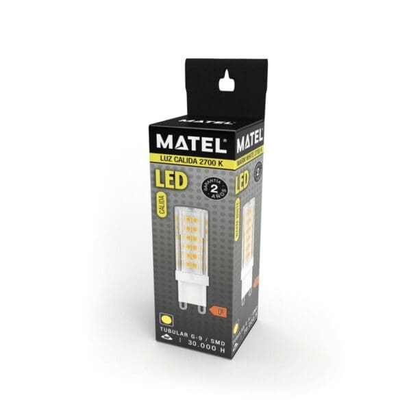 LÂMPADA LED G9 MATEL ALUMÍNIO PC 10W QUENTE - Image 2