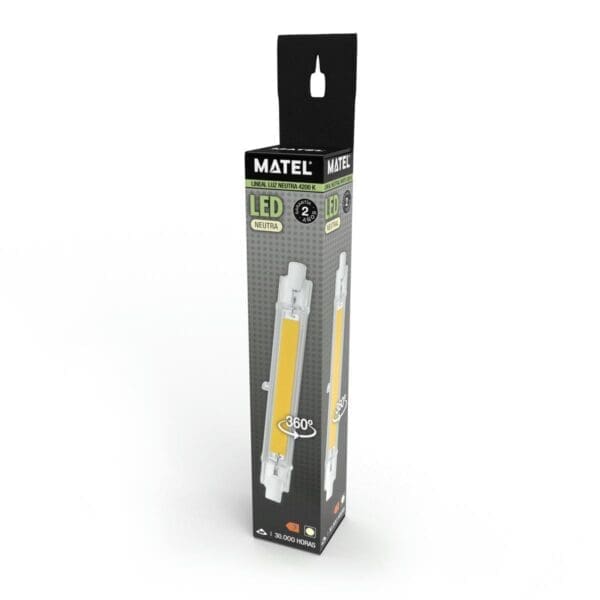 LÂMPADA LED COB LINEAR MATEL 14x78MM 5W NEUTRA - Image 2
