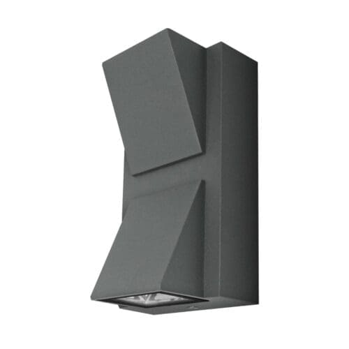 APLIQUE LED LUXE EXTERIOR IP54 MATEL TRAPÉZIO 6W NEUTRA