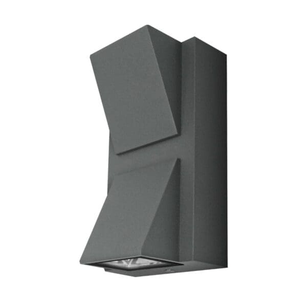 APLIQUE LED LUXE EXTERIOR IP54 MATEL TRAPÉZIO 6W NEUTRA