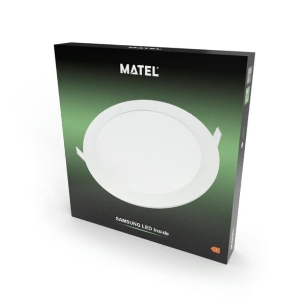 DOWNLIGHT LED MATEL REDONDO BRANCO 18W CHIP SAMSUNG LUZ NEUTRA - Image 2