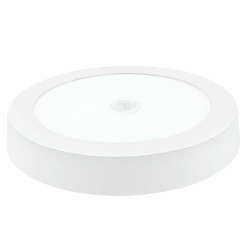 DOWNLIGHT LED SENSOR DE SUPERFÍCIE REDONDO MATEL BRANCO 18W FRIA