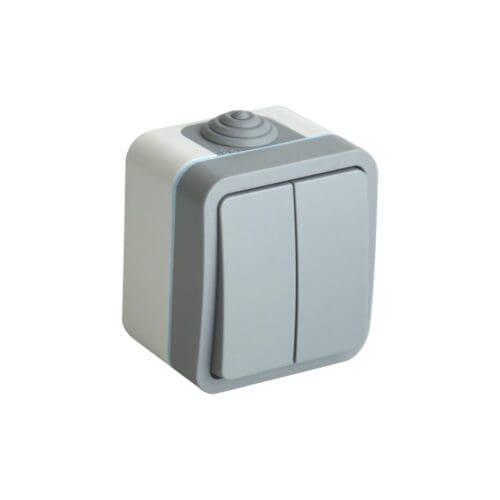 S-SUPERFÍCIE COMUTADOR DUPLO LUXE IP54 ONLEX
