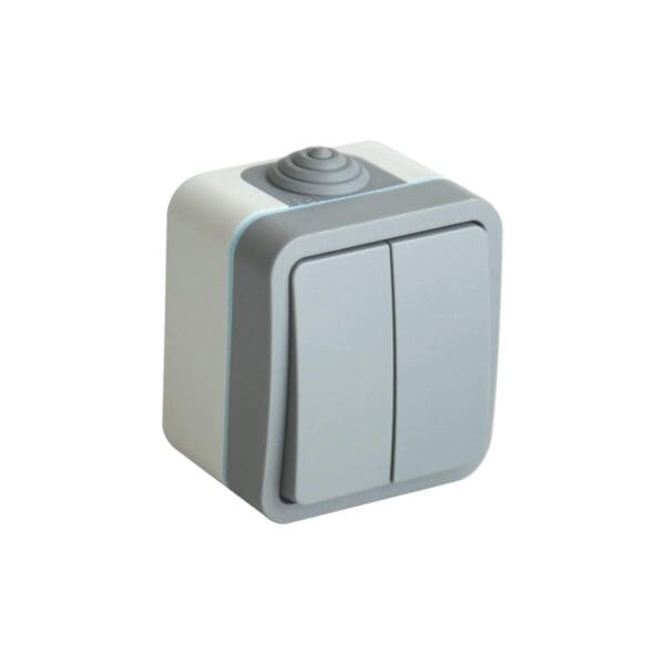 S-SUPERFÍCIE COMUTADOR DUPLO LUXE IP54 ONLEX