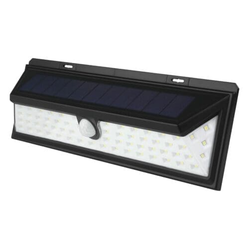 APLIQUE SOLAR LED KORPASS COM SENSOR 10W 800LM FRIA