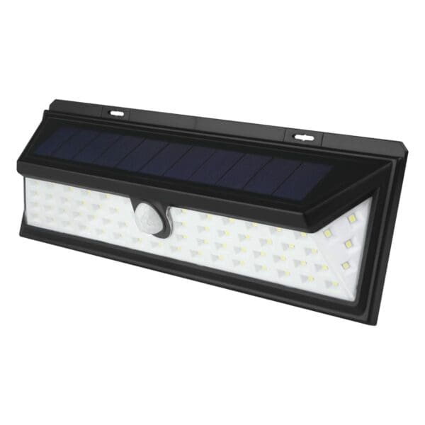 APLIQUE SOLAR LED KORPASS COM SENSOR 10W 800LM FRIA