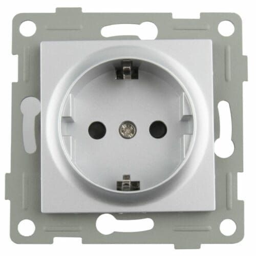 S-EMBUTIR BASE DE TOMADA TITÂNIO ONLEX 16A 250V