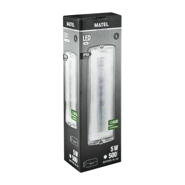 LUZ DE EMERGÊNCIA LED MATEL 5W 500LM IP65 34CM - Image 2