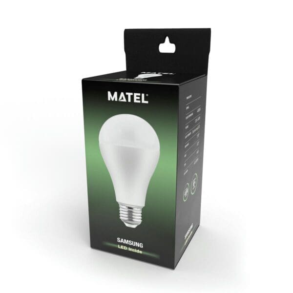 LÂMPADA LED PADRÃO MATEL CHIP SAMSUNG E27 18W NEUTRA - Image 2