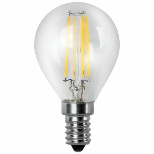 LÂMPADA LED FILAMENTO ESFÉRICA MATEL E14 G45 6W FRIA CLARA