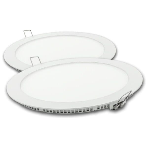 DOWNLIGHT LED MATEL REDONDO BRANCO 18W LUZ FRIA (2 UNIDADES)