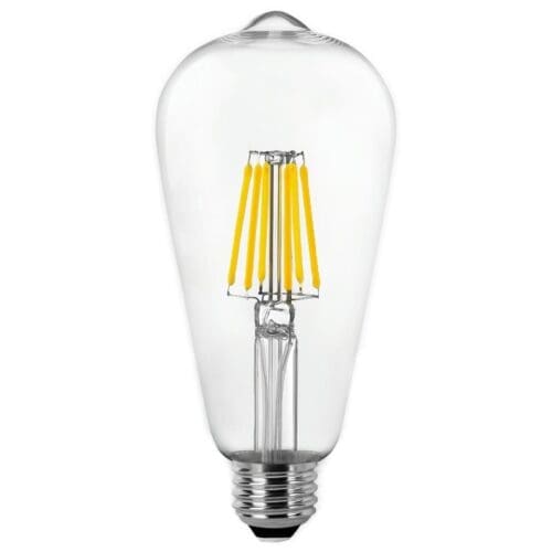 LÂMPADA LED PÊRA FILAMENTO MATEL E27 8W FRIA