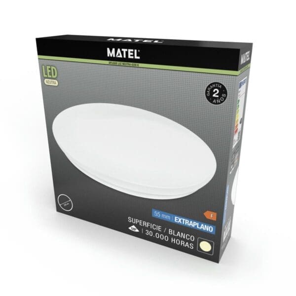 APLIQUE LED EXTRAPLANO MATEL REDONDO 24W NEUTRA - Image 2