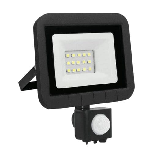 PROJETOR LED COM SENSOR PRETO MATEL 10W
