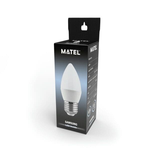 LÂMPADA LED VELA MATEL CHIP SAMSUNG E27 5W FRIA - Image 2