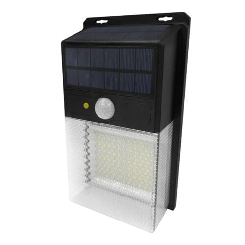 APLIQUE SOLAR LED KORPASS COM SENSOR 15W LUZ FRIA