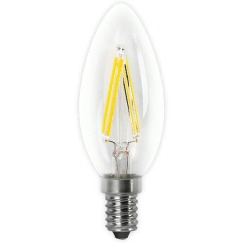 LÂMPADA LED VELA FILAMENTO MATEL C37 E14 6W QUENTE CLARA
