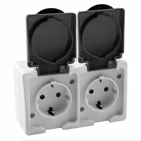 S-SUPERFÍCIE BASE TOMADA DUPLA IP54 ONLEX - Image 2