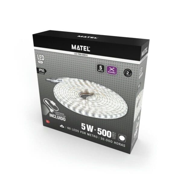 FITA LED MATEL 230V IP65 SMD3528 5MTS FRIA - Image 2