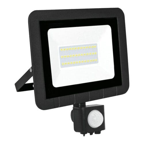 PROJETOR LED COM SENSOR PRETO MATEL 30W