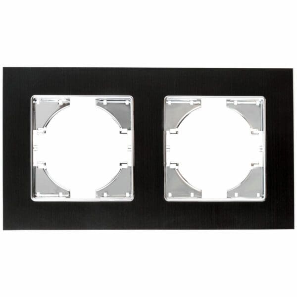 S-EMBUTIR MOLDURA ALUMÍNIO PRETO ONLEX 2 ELEMENTOS HORIZONTAL