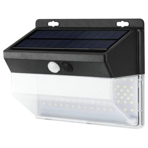 APLIQUE SOLAR LED KORPASS COM SENSOR 10W 1100LM FRIA