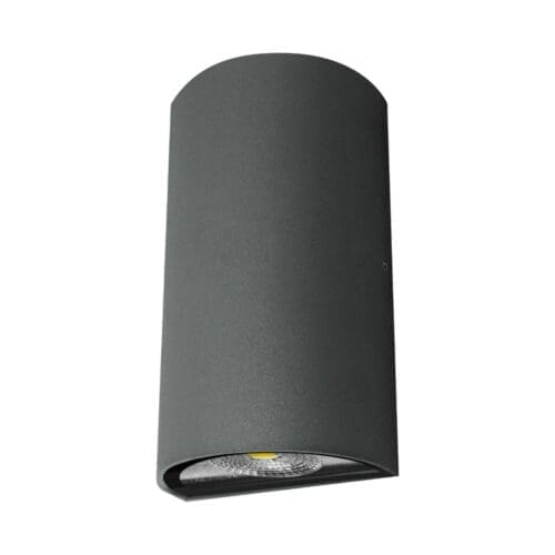 APLIQUE LED LUXE EXTERIOR IP54 MATEL SEMICIRCULAR 6W FRIA