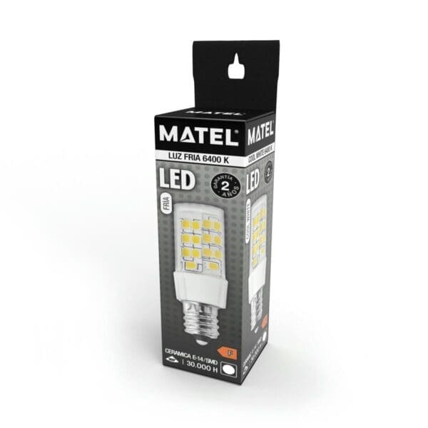 LÂMPADA LED TUBULAR MATEL E14 10W FRIA - Image 2