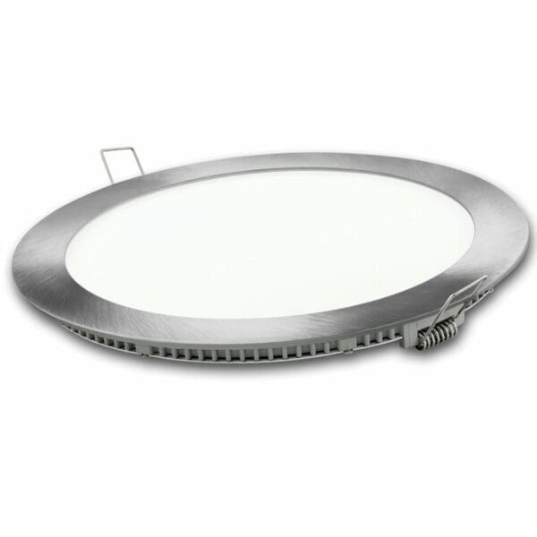 DOWNLIGHT LED REDONDO PRATA MATEL 9W NEUTRA