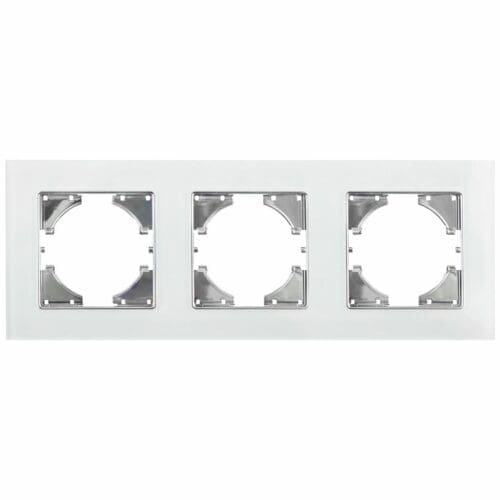 S-EMBUTIR MOLDURA VIDRO BRANCO ONLEX 3 ELEMENTOS