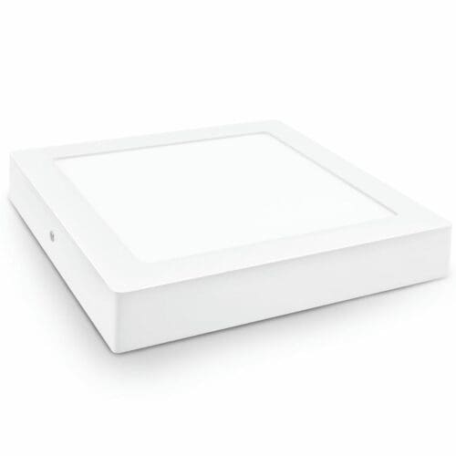 DOWNLIGHT LED SUPERFÍCIE QUADRADO BRANCO MATEL 12W QUENTE