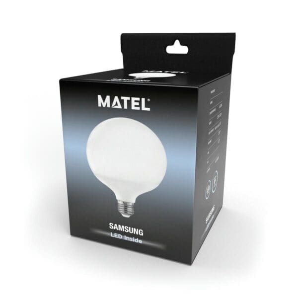 LÂMPADA LED GLOBO MATEL CHIP SAMSUNG G125 E27 FRIA 24W - Image 2
