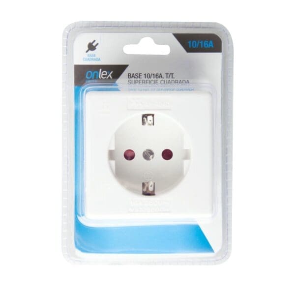 BASE SUPERFÍCIE QUADRADA BRANCA T/T 10/16A ONLEX BLISTER - Image 2