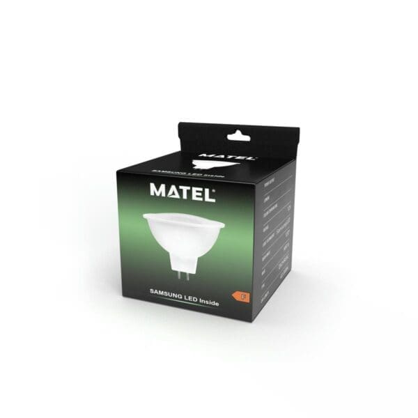 LÂMPADA LED MR16 MATEL CHIP SAMSUNG 5W 120º NEUTRA - Image 2